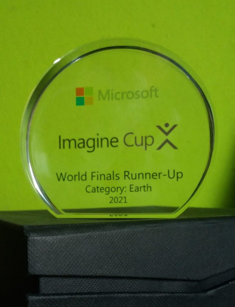 Microsoft Imagine Cup 2021 World Finals Winner Trophy - Awan Shrestha